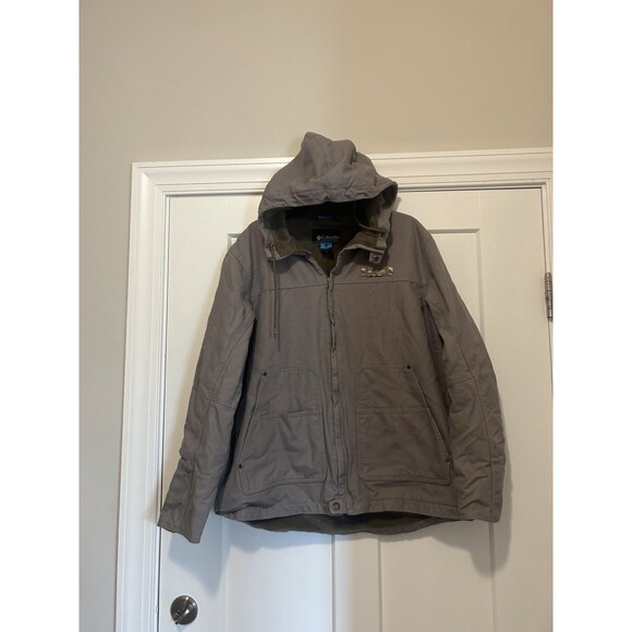Columbia: Performance Hunting Gear Winter Coat Barn Jacket Canvas Size Large - Picture 1 of 8